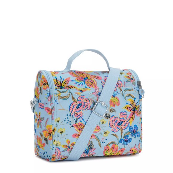 Kipling New Kichirou Lunch Bag Insulated Wild Flowers NWT - Picture 2 of 15